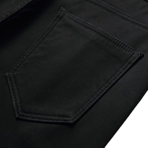 Fleece Lined Jeans Men,Men's Skinny Winter Slim Fit Thicken Warm Stretch Thick Sherpa Flannel Thermal Denim Pants3