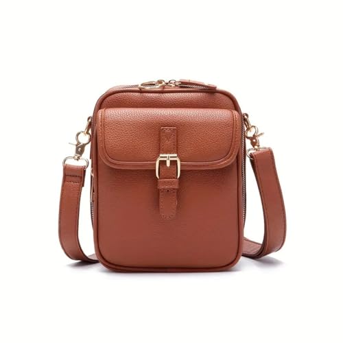 Sac à bandoulière pour le travail et l'université en cuir souple vintage