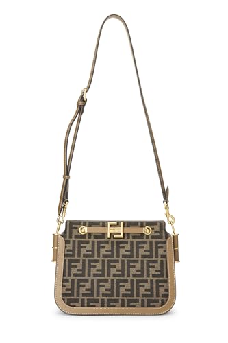 Fendi, Pre-loved Brown Zucca Canvas Touch Shoulder Bag, Brown