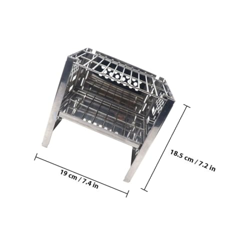 Grille double couche réglable et pliable pour réchaud nomade - 3