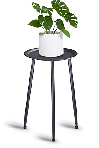 MUAEEOK 50cm Niveaux Supports de Pots de Fleurs Étagère Plante, Support à Plantes en Métal, Tablettes Amovibles en Métal Moderne pour Pot Idéal pour Maison Balcon...