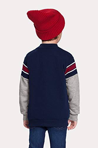 Jaqueta Moletom Infantil/Juvenil Alakazoo Menino AKZ; Tamanho:6; Cor:Marinho