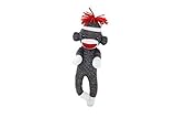 Plushland Adorable Sock Monkey 8 Inches Tall - Soft Realistic Plush Knitted Stuffed Animal Toy Gift - for Kids, Babies, Teens, Girls and Boys (Brown)