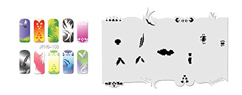 Pochoir nail art Aérographe JFH06-103