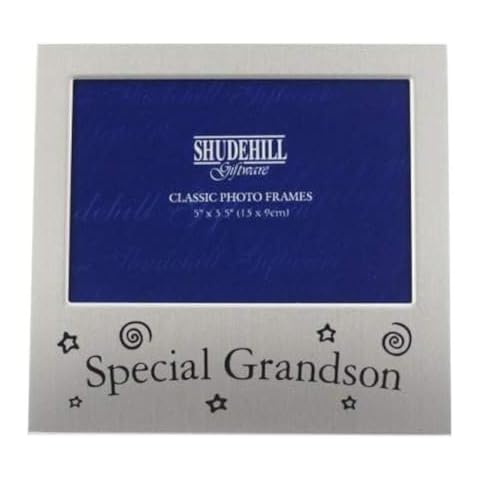 5" x 3" Silver Photo Frame for Grandson Cover