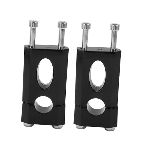 Abrazadera montaje de manillar aluminio negro 22 mm con mecanizado de alta resistencia
