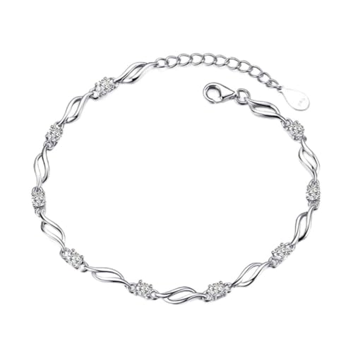 YZYSHHX Pulseras de encantos para Mujeres Pulsera de circonio de Cristal Feminina Valentín Presente