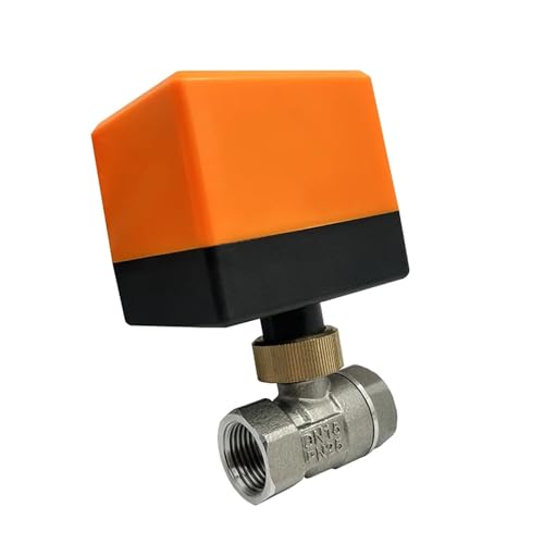 Válvula de bola motorizada de 2 vías 24VDC con rosca de acero inoxidable de 1/2 3