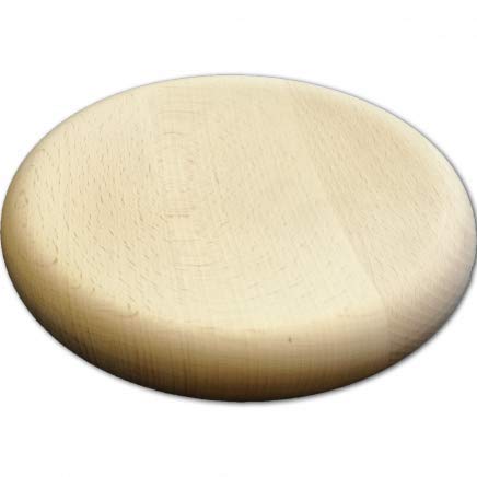 2 tablas de cortar HOFMEISTER® para hierbas, 20 cm, verduras y especias, redondas para hierbas, con práctica bandeja recogedora, tabla de madera 100% de producción europea, permite cortar fácilmente