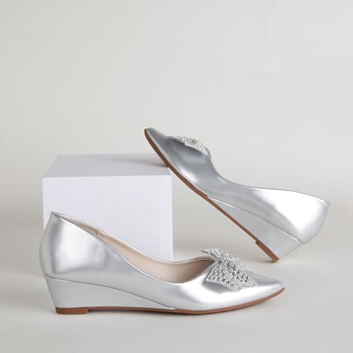 Women's Wedges Heels for Women Pumps Comfortable Closed Toe Dressy Shoes Women Pumps Wedge Shoes for Wedding Work Office Party 2 Inches4