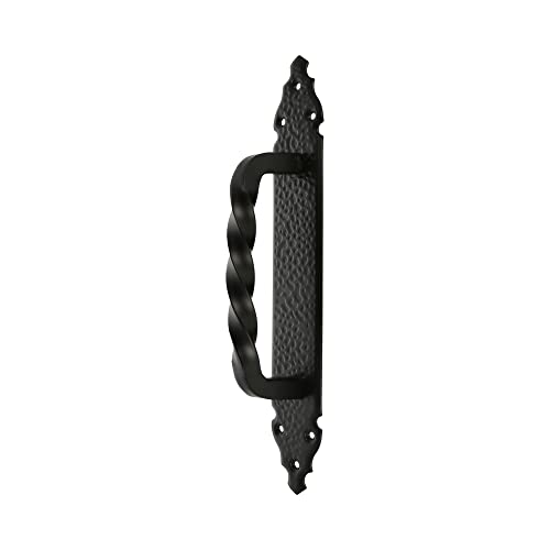 Amig - Decorative Zamak Door Handle, Black, tamaño de placa:280x45mm - Image 4