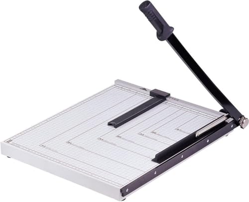 事務器 裁断機 大型 B4ペーパーカッター 業務用カッティングマシン 手作業用紙トリマー大型ペーパーカッター業務用 裁断機 ラベル カード裁断 定規をつけるクーポン ラベル カード裁断 (A4)