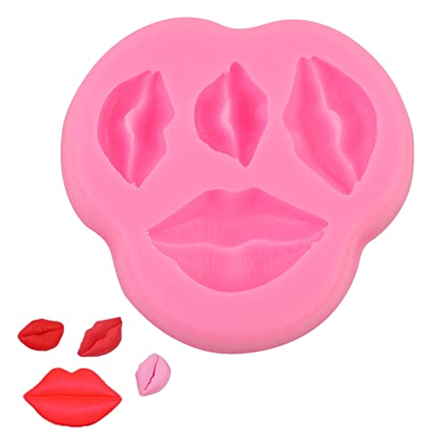 Molde de silicona con forma de labios para repostería miniatura 5