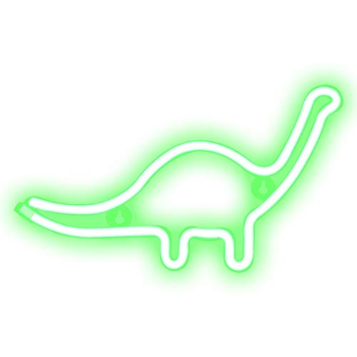 LED Dinosaur Neon Sign Light Cute Animal Neon Night Light Table Wall Decor for Christmas Boys Bedroom as Birthday Party Accessories (Green Dinosaur)