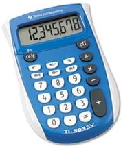 TI-503SV - Calculadora de bolsillo (paquete de 3), LCD de 8 dígitos