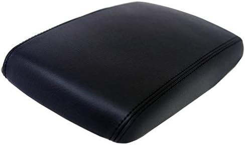 Para Hyundai Genesis Coupe 2010  2013 Cubierta de la tapa de la consola central de cuero negro real (solo piel)