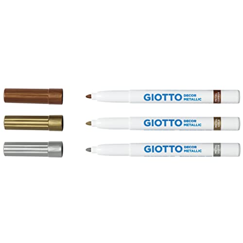 Feutres multisurfaces assortis GIOTTO Decor Metallic pointe moyenne schoolpack carton 25 - 4