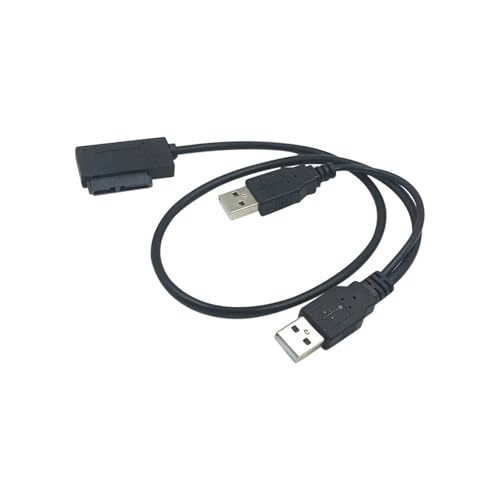 Cable adaptador USB 2.0 a Mini SATA 7+6 13Pin 0.5m miniatura 4
