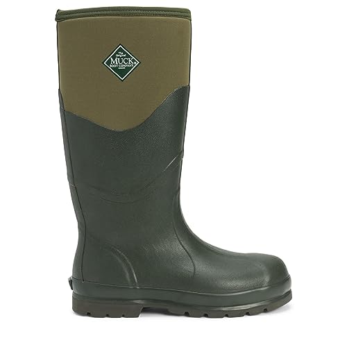 Muck Boots Unisex Chore 2K Pull On Waterproof Wellington Boot, Dark Green, 5