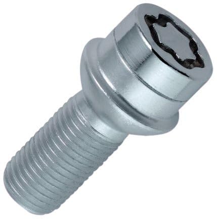 28017SU Radsicherungsbolzen SU (Standard) M14 x 1,50, Kugelsitz R14, Schaftlänge 45,0 mm, Gesamtlänge 65,7mm, SW17, Schlüsseldurchmsser 25,8 mm