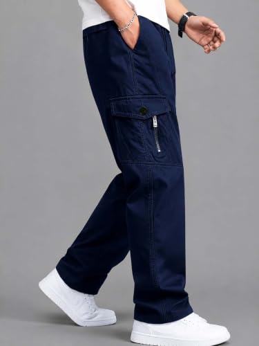 Image of Lymio Cargo for Men || Cotton Cargo Pant || Drawstring Waist Pant (Also Available in Plus Sizes) (117-120)