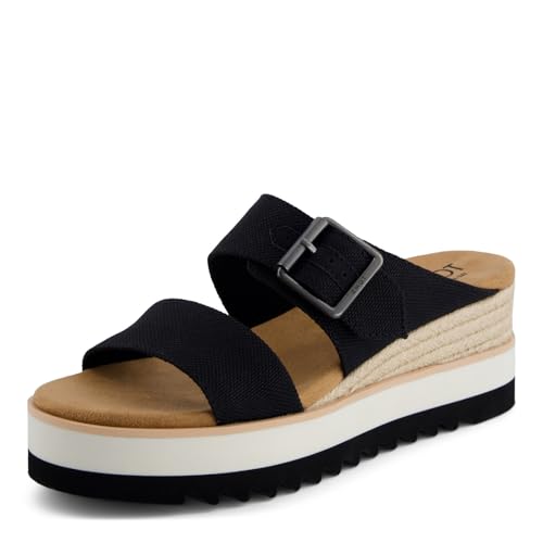 Sandales compensées TOMS Diana Mule pour femme en noir pointure 40