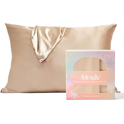 Kitsch Satin Pillowcase with Zipper Cover