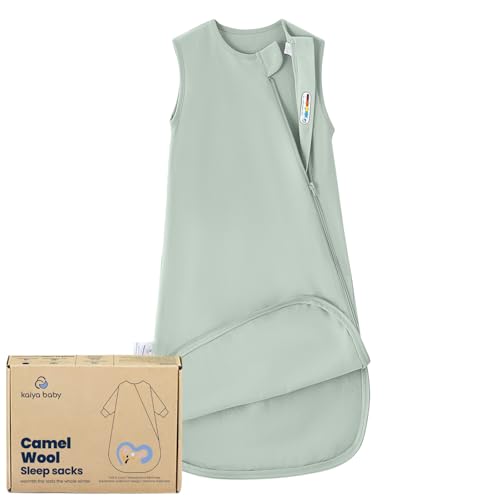 Image of kaiya baby Unisex Sleeping Bag for Babies and Toddlers 0.5 Tog Sleep Sack 6-18 Months, Newborn Sleep Sack, Wearable Blanket Baby, One Piece Sleeveless, Gifts for Baby