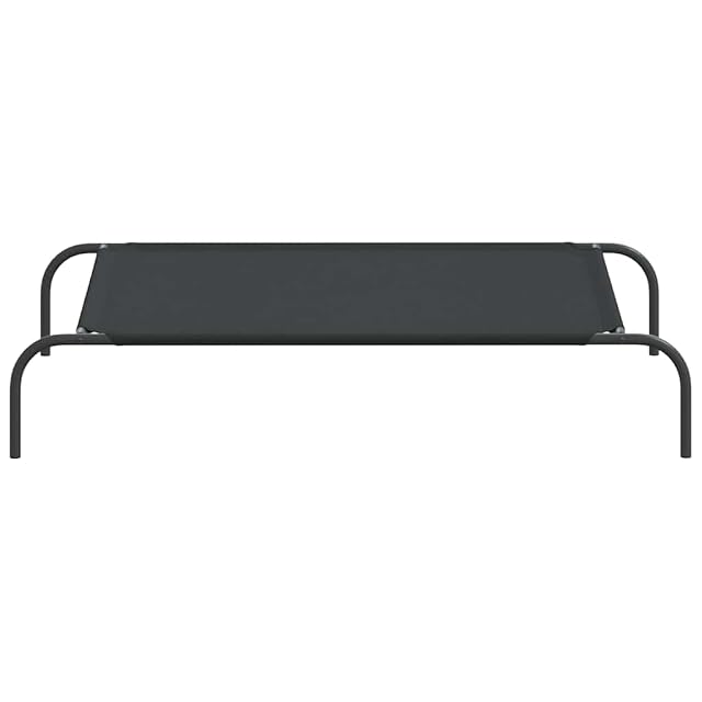 Foto 6 de 8 de vidaXL Cama elevada para Perros Negra 110x65x20 cm Tela Oxford y Acero