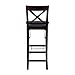 Linon Triena X Back Folding Bar Stool, Merlot/Brown