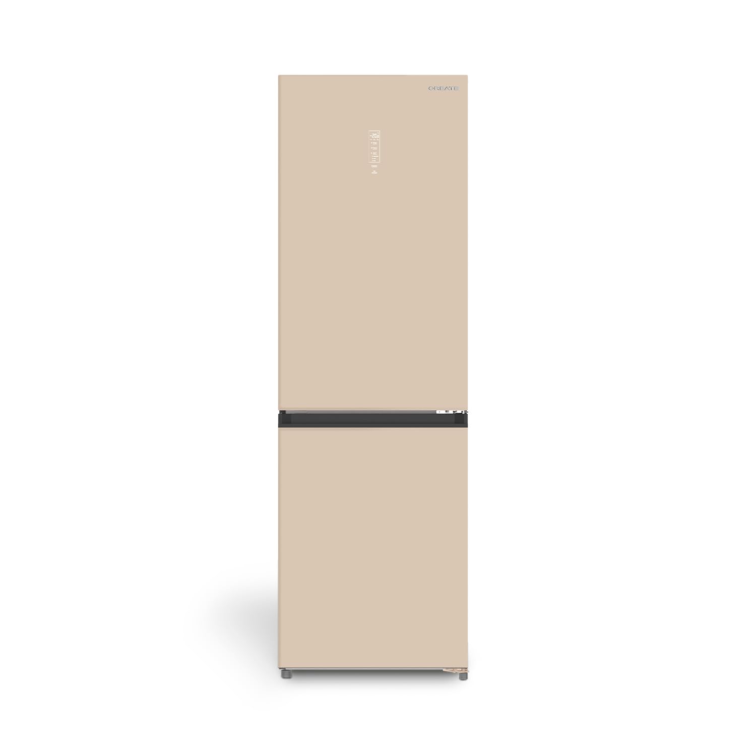 CREATE / FRIDGE STUDIO COMBI PRO 402 / Réfrigérateur combiné 402L sable / 60 x 63,8 x 190,9 cm/No frost, Space Pro et Care+, antibactérien, commande tactile électronique, 158W