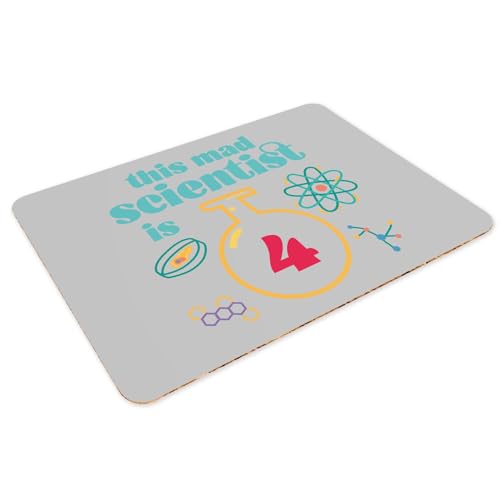 Napperons gris de table souples en liège grand format imperméables pour enfants - 3