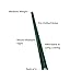 SmartSign U-Channel Sign Post, 8' Tall, 1.12LB Medium Weight, Green Baked Enamel Steel Post - Pack of 4