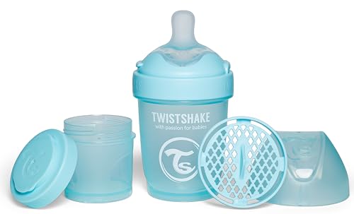 Twistshake Pro Double Anti-Kolik Babyflasche mit Milchpulverbehälter und...
