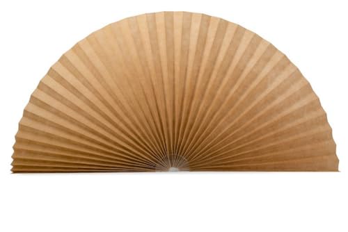 Arch Window Shade Light Filtering Pleated Shade Half Circle Self Adhesive Fabric Blinds Room Darkening Shades Stick on Easy Install Blinds Semi Circle Window Cover (1, Coffee, 72