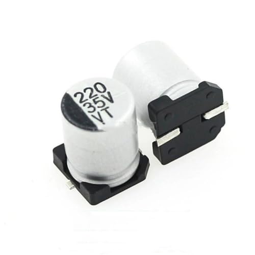 Condensateur 35V 220uF aluminium SMD électrolytique pour circuit imprimé PCB, 8x10.2mm 10X