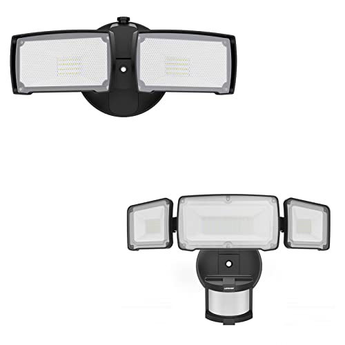 Lepower 28W Led Flood Light Outdoor And 35W Led Security Lights Motion Sensor Outdoor Lights (Black) #TOP8