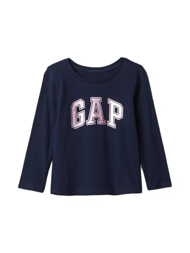 GAP Girls Long Sleeve Logo Dress Tapestry Navy 18-24M