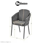 Patioco Gartenstuhl Carano mit XL-Rope