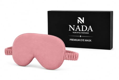 Image of Eye Mask for Sleeping for Women, Velvet Super Soft Sleep Mask Blind Fold for Comfortable Sleep, Travelling, Meditation & Relaxation, Eye Pad for Girls, Blind Fold for Sleeping - Peach (Pack of 1)