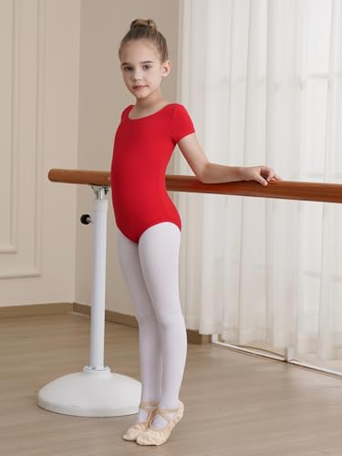 Image of WEGETIT Ballet Leotards for Girls Toddler Dance Leotard with Skirt Kids Gymnastics Outfits Ballet Dance Tutu Dress