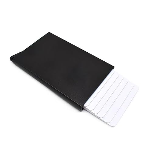 Minimalist Credit Card Holder Pop Up Cards RFID Protection Slim Metal Wallet (Black cardcase 5)