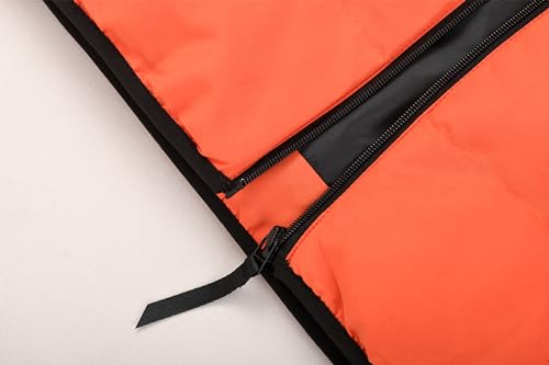 Mywu Winter Men Puffer Vest With Hood - Quilted Sleeveless Outdoor Hooded Vest4