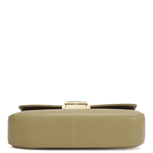 Image of Da Milano Women's Leather Shoulder Bag - Green