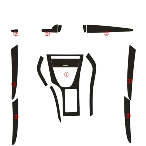 Autocollants 5D en fibre de carbone BMW X5 E53 inserts intérieurs