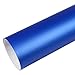 Produktbild Rapid Teck® 5,26/m Premium Matt Blau Metallic - 10m x 1,52m - Blasenfrei mit Luftkanälen - Auto Folierung - Car Wrapping Folie - Schwarze Folie Auto