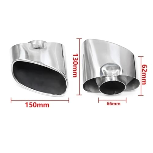 Embout silencieux pour buse BMW X5 E70 remplacement droit 2008 - 3