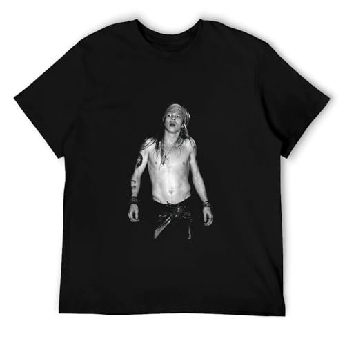 BAWUN Axl Rose t-Shirt Young Shirtless Concert Cotton Black Size S to Colour27 XL