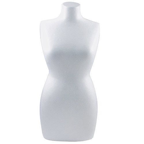 Rayher Torse femme en polystyrène, p. loisirs créatifs, 50 cm, blanc, 3316800