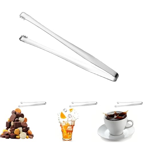 Stainless Steel Ice and Food Tongs with Long Handle